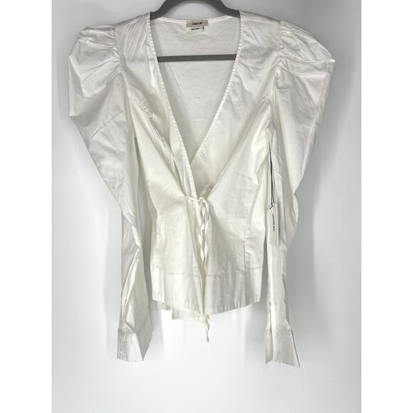 Jason Wu NWT white wrap around top S - Picture 1 of 7